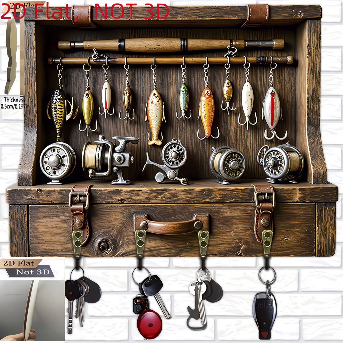 Vintage Fishing Lure Key Hange - Fly Reel 评论和价格