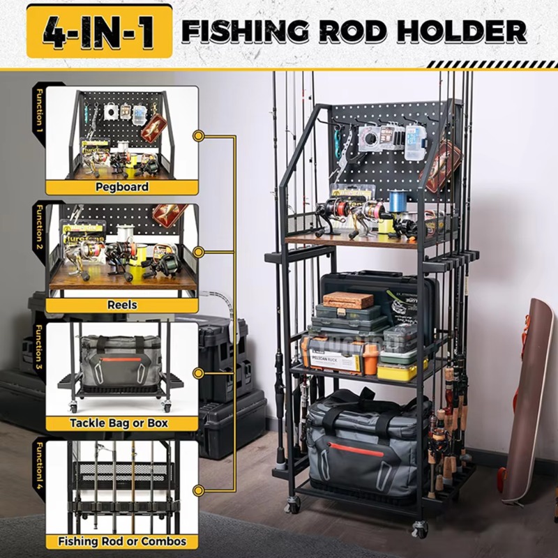 Fishing Gear Storage Shelf, Fi - Fly Reel 评论和价格